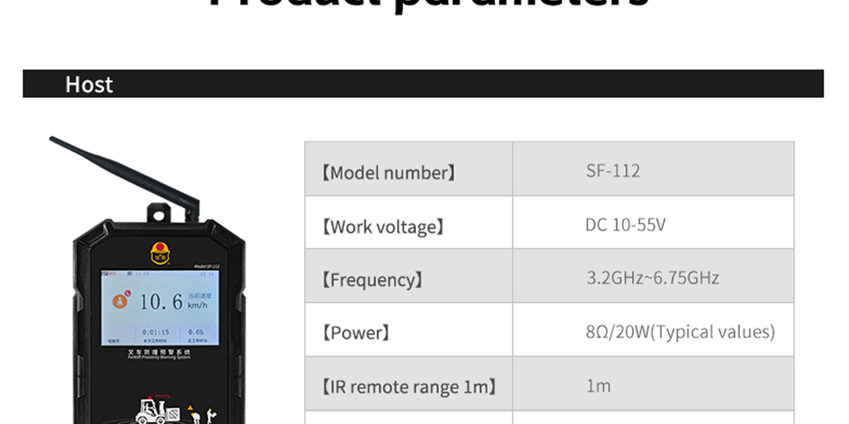 PR-CA500 Forklift Proximity Warning System